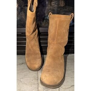 Naturalizer Women's Soft Leather Western Cowgirl Youth Size 4.5 Pull On B70